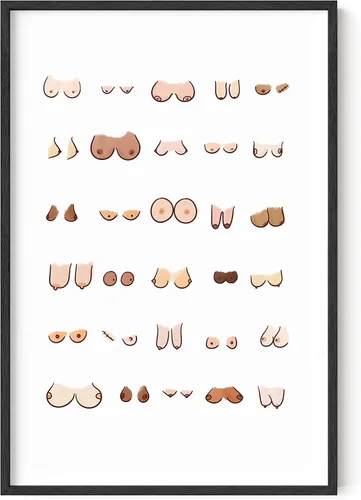 Miniatura 164 de HAUS AND HUES Funny Butts Collage - Póster artístico para decoración de baño, 12 x 16 pulgadas, sin marco