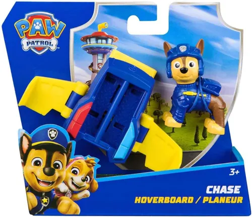 Miniatura 5 de Paw Patrol: Chase Action Pups series figurine and flying board with folding wings, toys for boys and girls from 3 years old