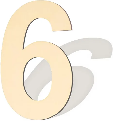 Miniatura 12 de Números de madera sin acabar - 3 grande de 15 pulgadas, en blanco y grande para manualidades de bricolaje, decoraciones de bodas y fiestas de Número