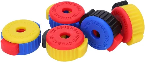 Miniatura 2 de Duro, Push‑In Designed, Tambor Quick Release Nut, Plástico, Drum Kit, Drum Kit, Drum Kit