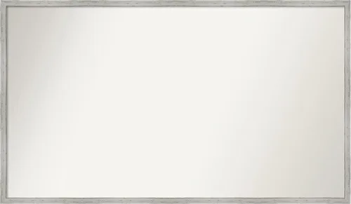 Miniatura 541 de Amanti Art Espejo de baño blanco para sobre el fregadero, 32 x 45 pulgadas, espejo de tocador rectangular blanco esbelto, marco de madera moderno