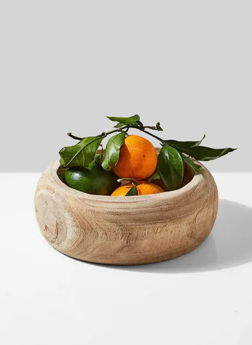 Miniatura 2 de Serene Spaces Living Paulownia Cuenco Redondo de Madera – Cuenco de madera decorativo hecho a mano para decoración, fiestas, bodas, centro de mesa
