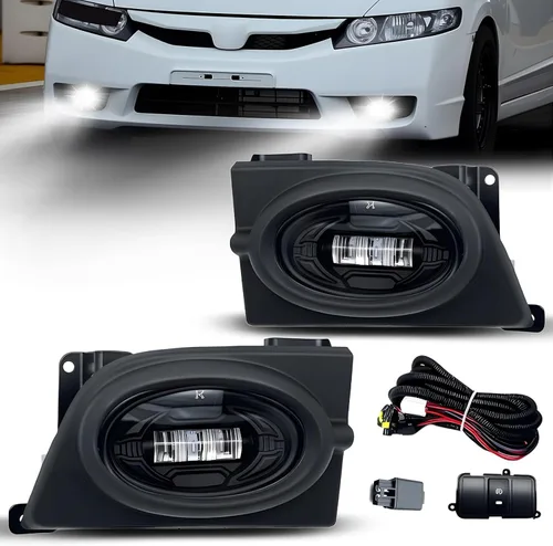 Miniatura 56 de Boxlight Luces antiniebla LED compatibles con Dodge Charger 2015-2020, conjunto de lámparas antiniebla con interruptor y arnés de cableado CARGADOR
