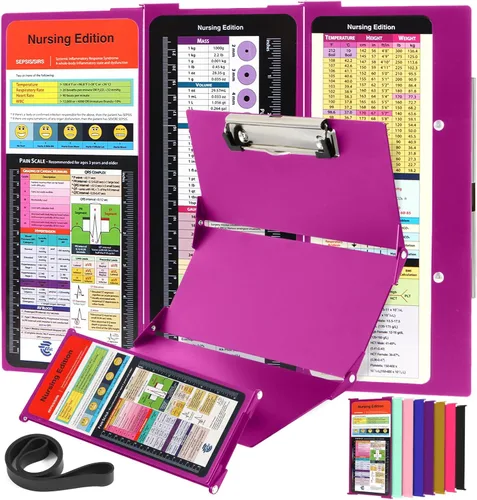 Miniatura 14 de Portapapeles de enfermería Edición de enfermería – 3 capas de aluminio plegable para enfermería Portapapeles de enfermería Esenciales