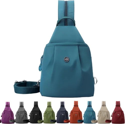 Miniatura 10 de Bolsa de viaje antirrobo 3 en 1 de alta calidad, impermeable, de 2 vías, mochila cruzada para mujer, Negro, Mediana, Moda