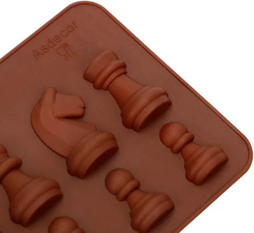 Miniatura 7 de Molde de silicona para piezas de ajedrez, molde de fondant de caramelo de chocolate, herramienta de decoración de pasteles, papel, arcilla, resina