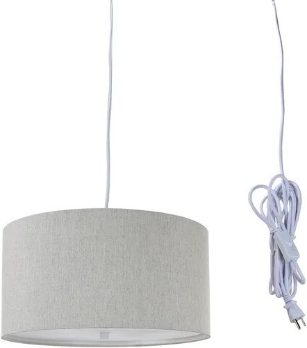 Miniatura 9 de HomeConcept Colgante enchufable de 2 luces de 14 pulgadas con isla azul paridise con difusor, cordón blanco