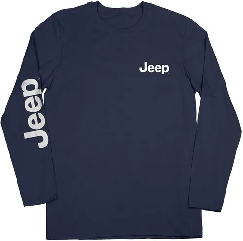 Miniatura 2 de Jeep - Camisa de manga larga Sasquatch, azul Diseño Wrangler 60% algodón peinado hilado en anillo, 40% poliéster