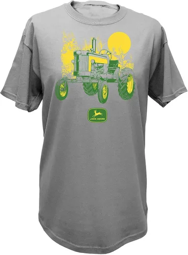 John Deere Tractor - Camiseta de manga corta para hombre, color negro