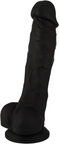 Miniatura 2 de Consolador de silicona realista, con succión. Premium. 6.7 pulgadas. de Naughty., Negro, 1, 1