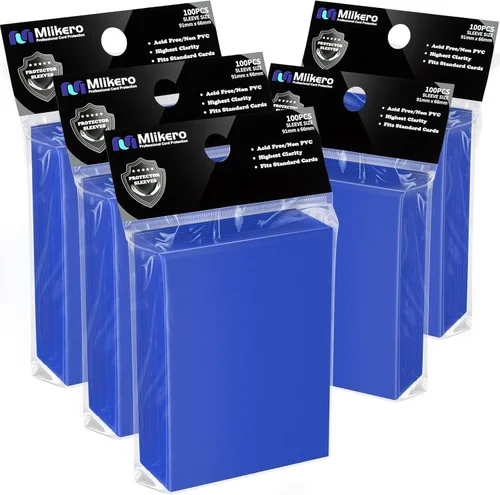 Miniatura 12 de 1000 fundas para tarjetas negras, protectores de mazo con fundas mate para cartas, fundas para cartas de intercambio aptas para MTG, TCG y cartas