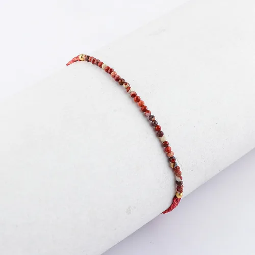 Miniatura 33 de Thecraftman - Pulsera trenzada de cuentas naturales, cristales energéticos, regalo para ella, pulsera de protección de hilo trenzado de mano