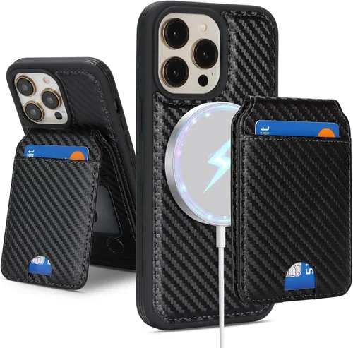 Miniatura 13 de Havaya Funda Cartera para iPhone 13 Pro Max e iPhone 12 Pro Max, Compatible con MagSafe 2 en 1, Desmontable Magnética con Portarjetas, Ranura