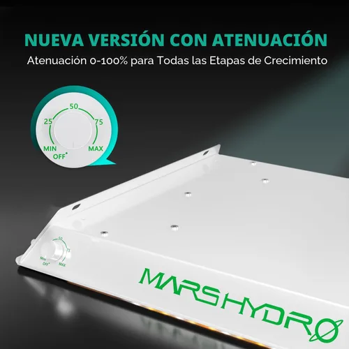 Miniatura 2 de MARS HYDRO Kit completo de tienda de cultivo de 2 x 2 con ventilador de 10 velocidades, luz LED TS600 de 100 W de espectro completo, 24 x 24 x 55