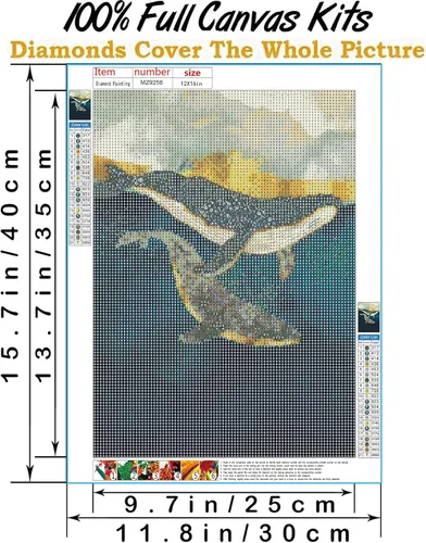 Miniatura 3 de Hestarcul Kit de Pintura de Diamantes 5D, Kits de Arte de Diamantes para Adultos, Puntos de Diamante, Pintar con Diamantes Redondos para Regalo, Dos