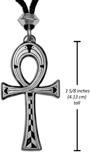 Miniatura 3 de Colgante Ankh egipcio pequeño de peltre - 1 58 pulgadas de largo, No aplicable