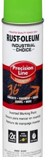 Rust-Oleum 203023 Industrial Choice - Pintura en aerosol para marcado a base de disolvente invertido, 17 onzas, verde fluorescente