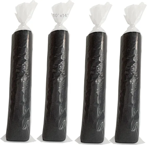 Miniatura 13 de 4 bolsas de almacenamiento de plástico transparente enrolladas para alfombras con 10 lazos, se adapta a alfombras de hasta 6 x 9 pies, resistente