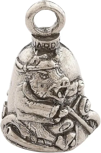 Miniatura 34 de Guardian Bell Good Luck Bell w/Keyring & Black Velvet Bag Motorcycle Bell Lead-Free Pewter Made in USA Phoenix Biker