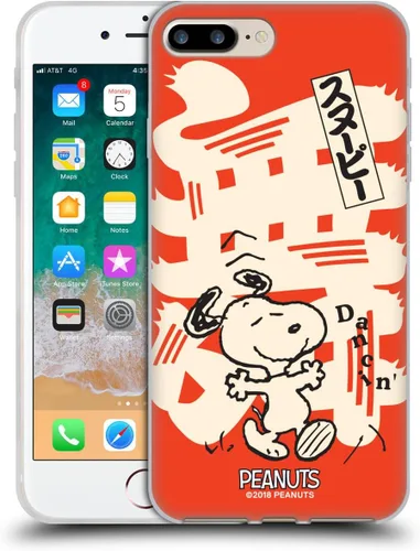 Miniatura 488 de Carcasa de gel para iPhone 7 Plus/iPhone 8 Plus, diseño de Snoopy Oriental de Peanuts, Badges