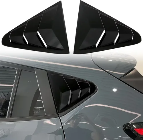 Miniatura 9 de CTH para Subaru Crosstrek 2024 2025 2026 - Rejillas de ventana lateral trasera para obturador, cubierta de panel decorativo, accesorios de Negro