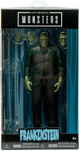 Jada Universal Monsters Frankenstein - Figura de coleccionista de lujo de 6 pulgadas, negro, talla única
