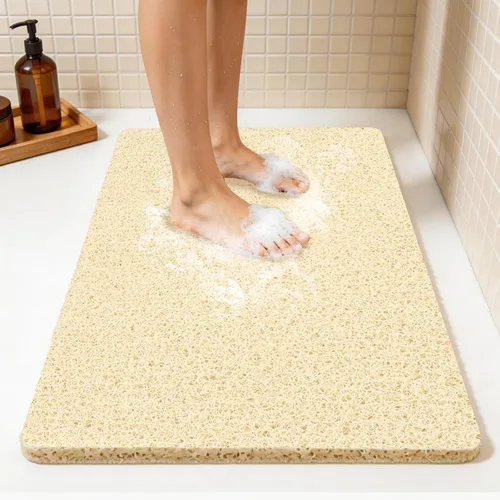 Miniatura 28 de Joyhalo Tapete de ducha antideslizante, de secado rápido, para ducha, bañera, baño, hogar, 24 x 24 pulgadas, color aguamarina