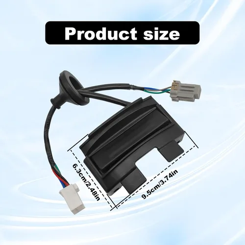 Miniatura 2 de Botón de escotilla de liberación de cerradura de puerta trasera Compatible con interruptor de botón de liberación de escotilla HDL exterior montaje