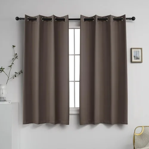 Miniatura 56 de YGO - Cortinas verdes de 183 cm de ancho por 213 cm de largo para dormitorio - Cortinas opacas con ojales en la parte superior, extra anchas