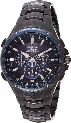 Miniatura 6 de Reloj SEIKO SSG010 para Hombre - Colección Coutura - Cronógrafo Solar con Sincronización de Radio, Caja y Brazalete de Acero Inoxidable en Dos