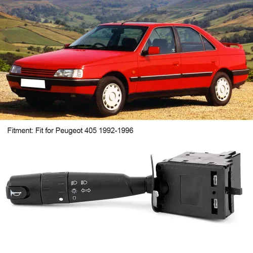 Miniatura 2 de Interruptor de señal de giro para 405 1992-1996 Negro Aramox