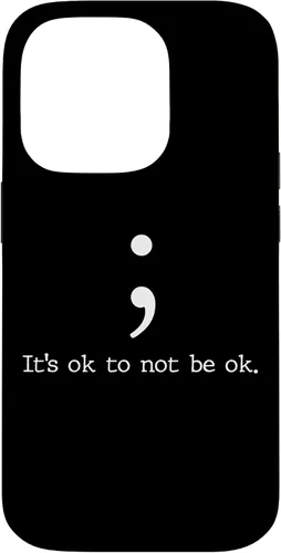 Miniatura 16 de Mental Health Awareness Shirts Semicolon Quote Gift Case for iPhone 17