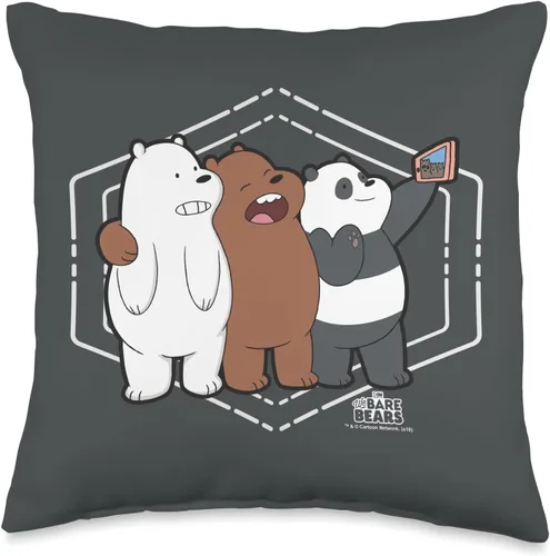 Miniatura 5 de We Bare Bears - Almohada para selfie, 18.0 x 18.0 in, multicolor