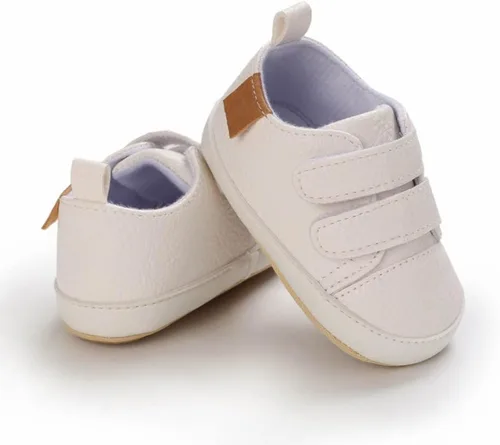 Miniatura 4 de Zapatos de lona y mezclilla con diseño de estrella para bebé - Tenis con suela suave antideslizante y caña alta, ideales para los primeros pasos