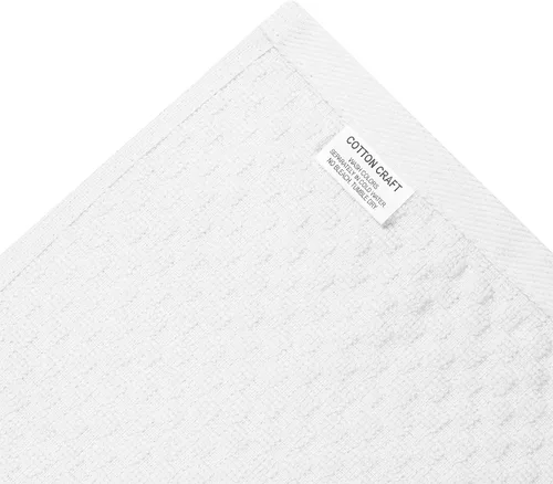 Miniatura 4 de Paquete de 4 toallas para cocina Euro-Cafe Cotton Craft, blancas, 100 % de algodón puro, Algodón, Blanco, paquete de de 12