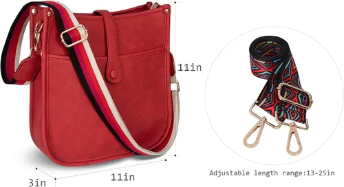 Miniatura 6 de Montana West Bolsos cruzados para mujer, diseño de moda, con correa ajustable para guitarra