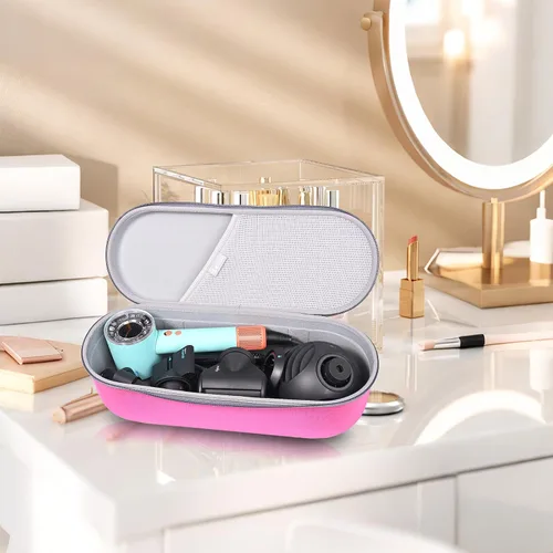 Miniatura 7 de RLSOCO Estuche de transporte para secador de pelo Dyson Supersonic Nural - Rosa (solo la caja)