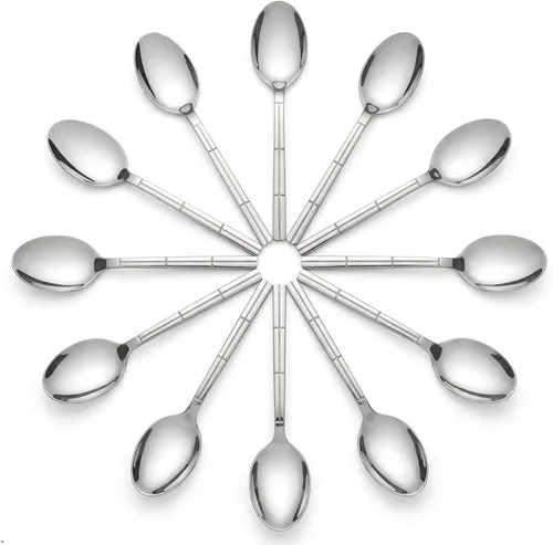 Miniatura 7 de Cuchara de postre de acero inoxidable, juego de 12