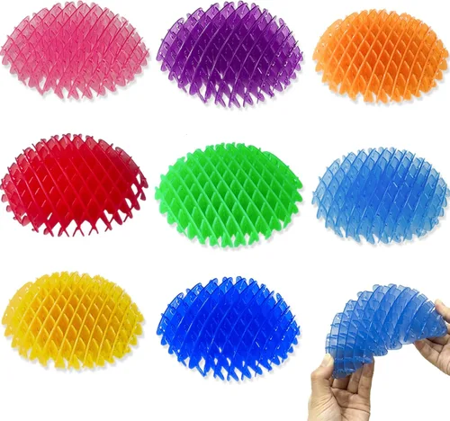 Miniatura 9 de Regalos de Pascua para niños, paquete de 15 juguetes elásticos para ansiedad, juguete de escritorio, juguetes antiestrés de resistencia, alivio