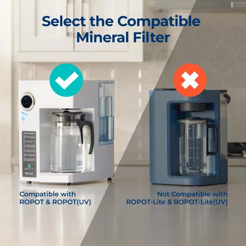 Miniatura 2 de Bluevua Paquete doble de filtros de remineralización, set de un año para RO100ROPOT, alcalino para filtro de ósmosis inversa, remineraliza y aumenta
