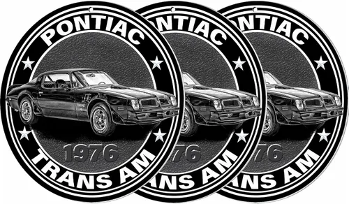 Miniatura 22 de Brotherhood Letreros de metal de metal con emblema de Trans Am de alto rendimiento, reproducción de fotografía de pájaro, letrero redondo