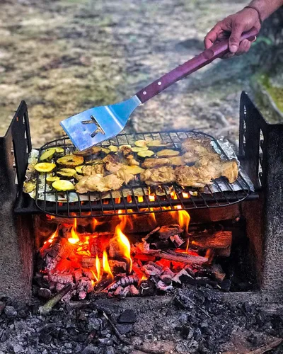 Miniatura 5 de Outset QB00 BBQ, 1 EA, juego de herramientas de palisandro de 3 piezas
