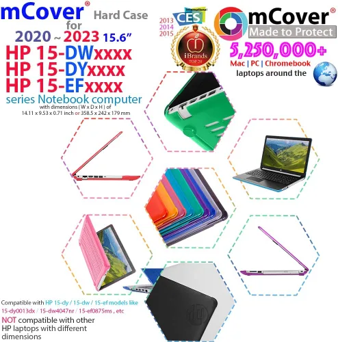 Miniatura 2 de mCover Funda compatible solo con PC portátil HP 15-DYxxxx / 15-EFxxxx Series 2020 ~ 2022 de 15.6 pulgadas