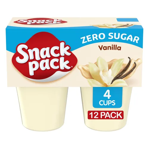 Miniatura 10 de Snack Pack Tazas de pudín con sabor a pastel de crema de plátano, 3.25 onzas, 4 unidades (paquete de 12)