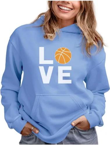 Tstars Sudadera con capucha de baloncesto Love Gifts para fanáticos del jugador, mujeres, adolescentes y niñas