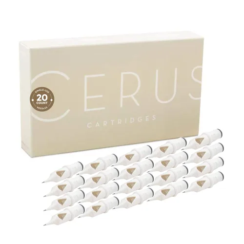 Miniatura 6 de Peak Cerus - Agujas para cartucho de tatuaje, 0.012 in, 4 agujas planas de cartucho cónico de 0.138 in - Excelente para tatuaje, microblading