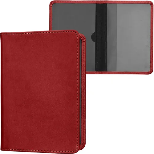 Miniatura 16 de kwmobile - Soporte para documentos del automóvil y tarjetas para documentos de vehículos y tarjetas, cuero sintético, color negro Menta