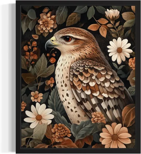 Miniatura 18 de Póster de Arte de Luna Llena, Estilo William Morris Retro de Mediados de Siglo Botánico Victoriano Academia Oscura Decoración Gótica Galería 10a