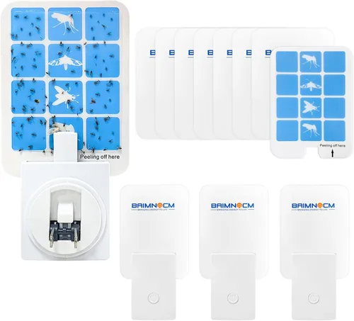 Trampa de Insectos con Luz Azul para Interior, Trampa de Mosquitos para Casa, Trampa de Moscas para Frutas, Polillas y Mosquitos, Trampa de Insectos
