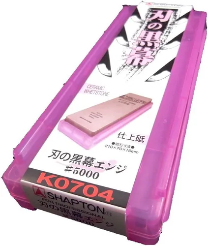 Miniatura 4 de SHAPTON Ha No Kuromaku - Piedra de afilar de cerámica (F-set) grano medio (#1000) + grano fino (# 5000) + grano fino (# 8000) + grano ultra fino